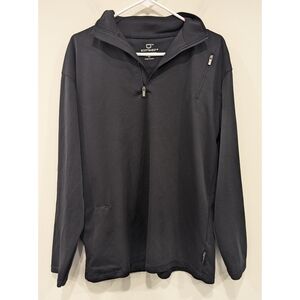 ScotteVest Black Quarter Zip Pullover Size Large